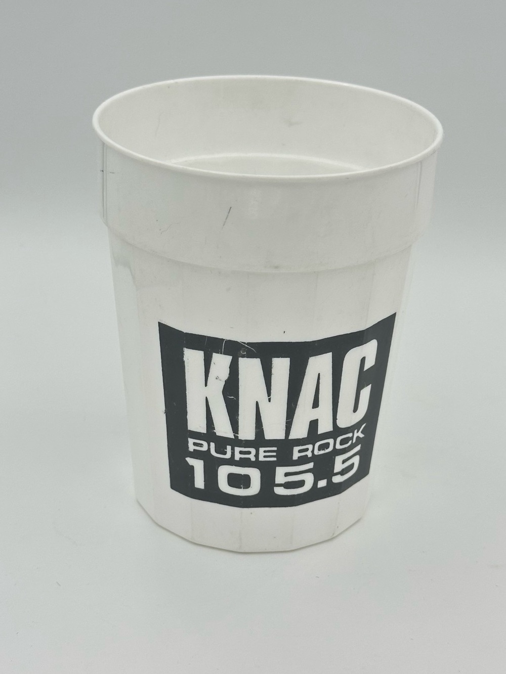 KNAC ROCK Metal White Promotional Cup - California Radio Pure Rock 105.5